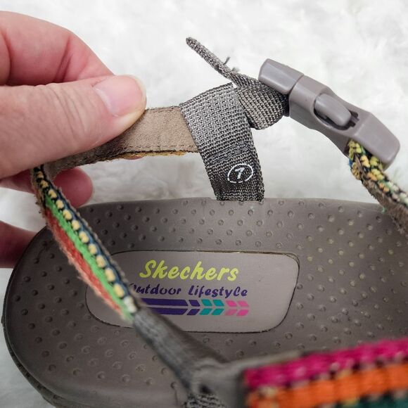 Skechers Raggae Sew Me Sandals Multicolored Size 7 - Picture 3 of 9